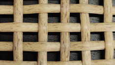 Polyrattan flach Boho natur