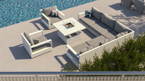 RN-1 XL with firepit-aluminium_white