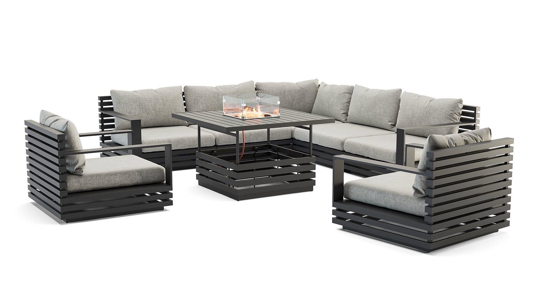 Lounge Mit Feuertisch