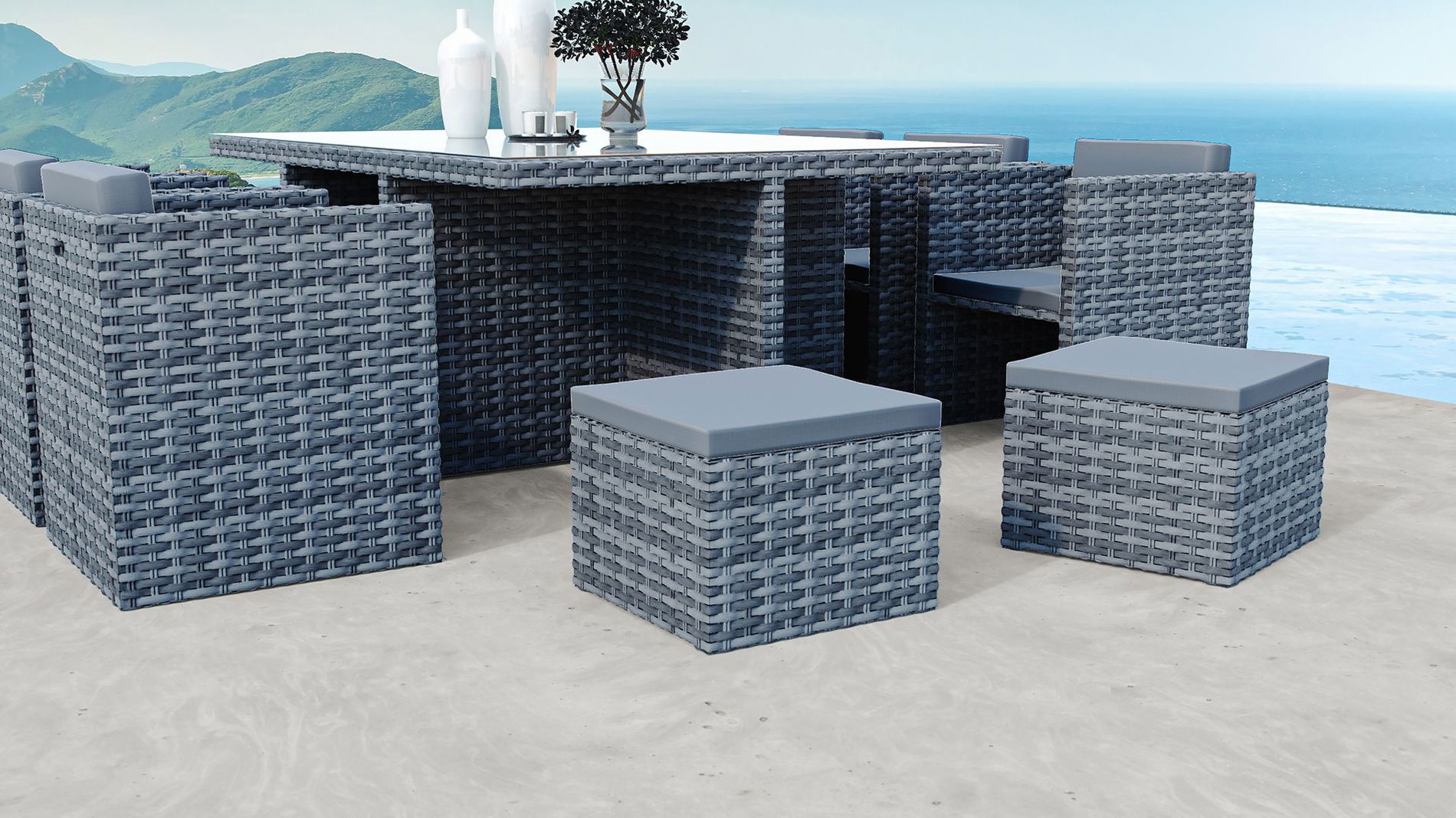 Brooklyn Hocker 2er Set