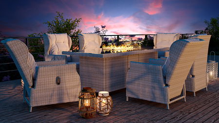 Bariya L mit Feuertisch 50 mbar - R22