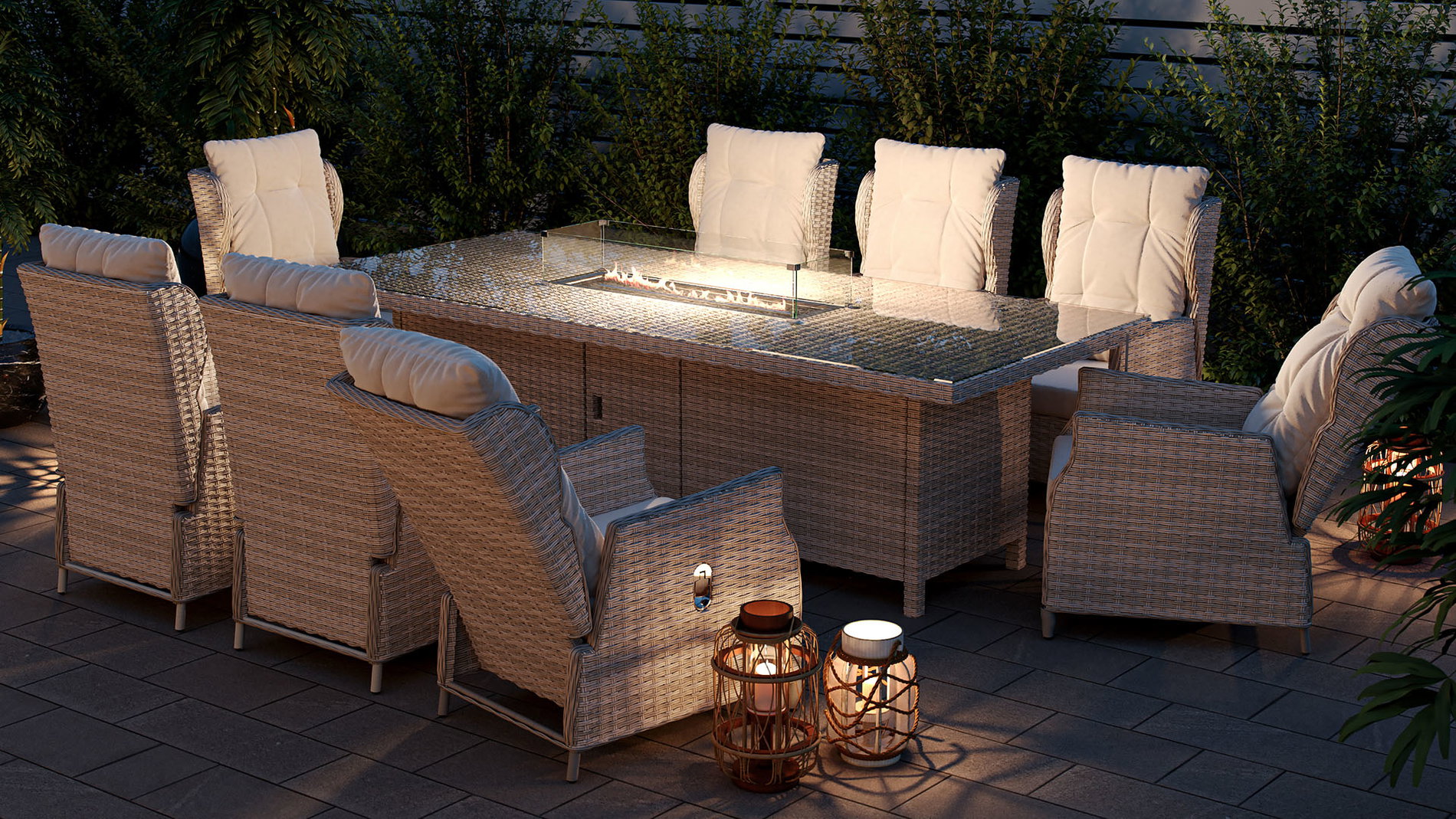 Bariya XL with firepit-polyrattan_desert_line_sand