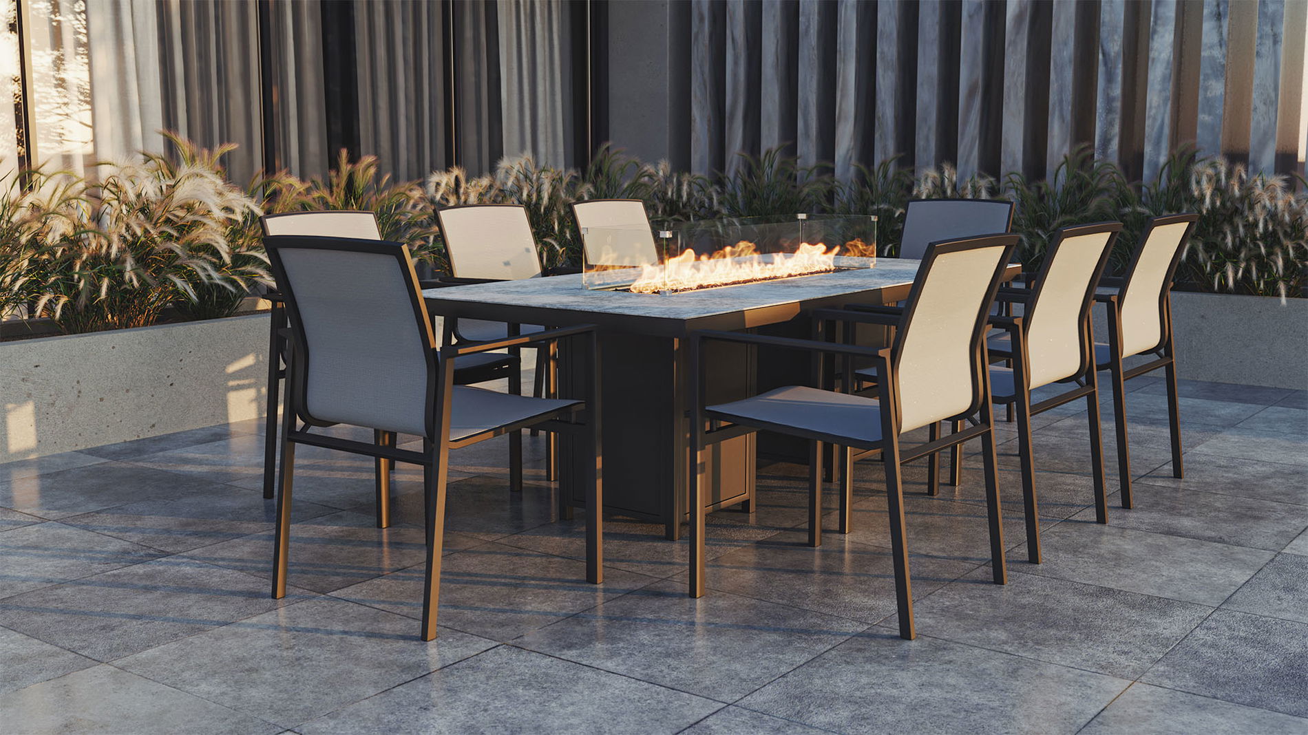 Mali Dining XL mit Feuertisch