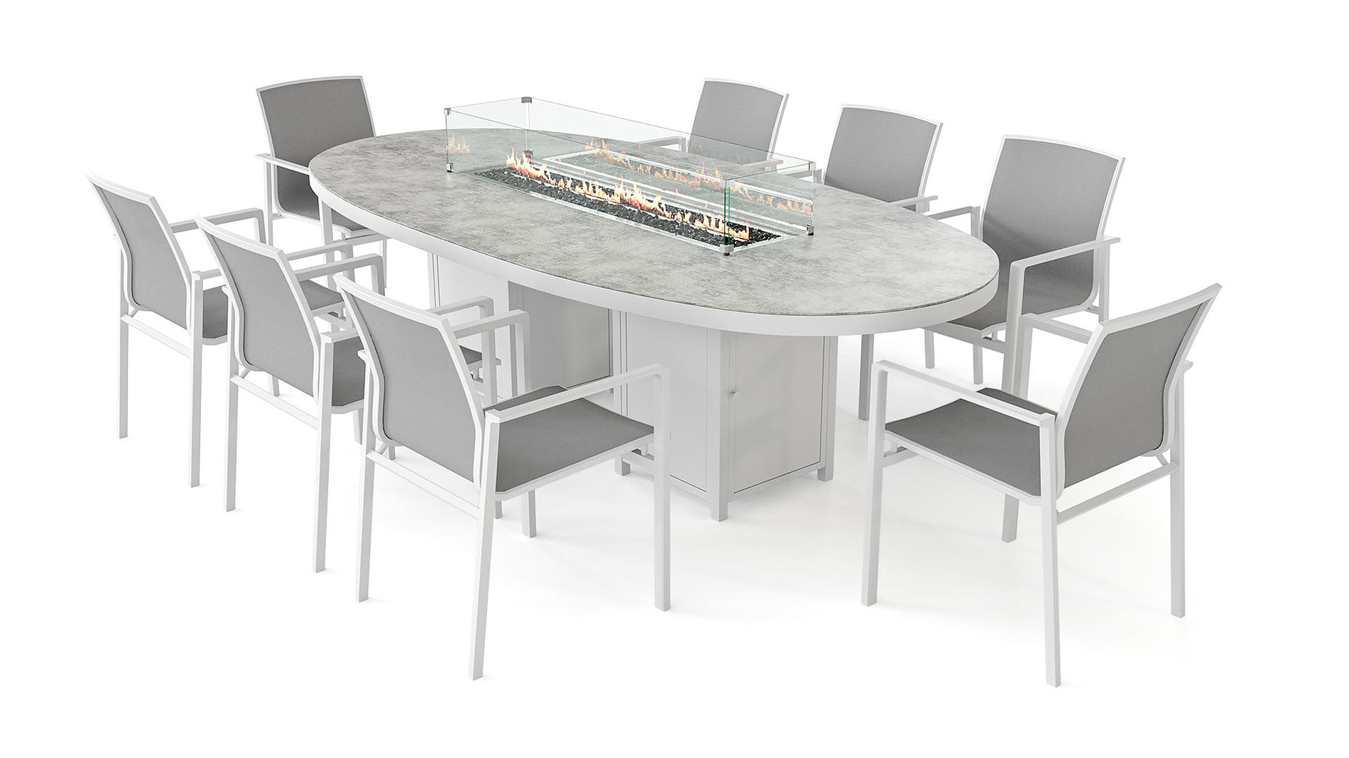 Cadora Dining XL mit Feuertisch