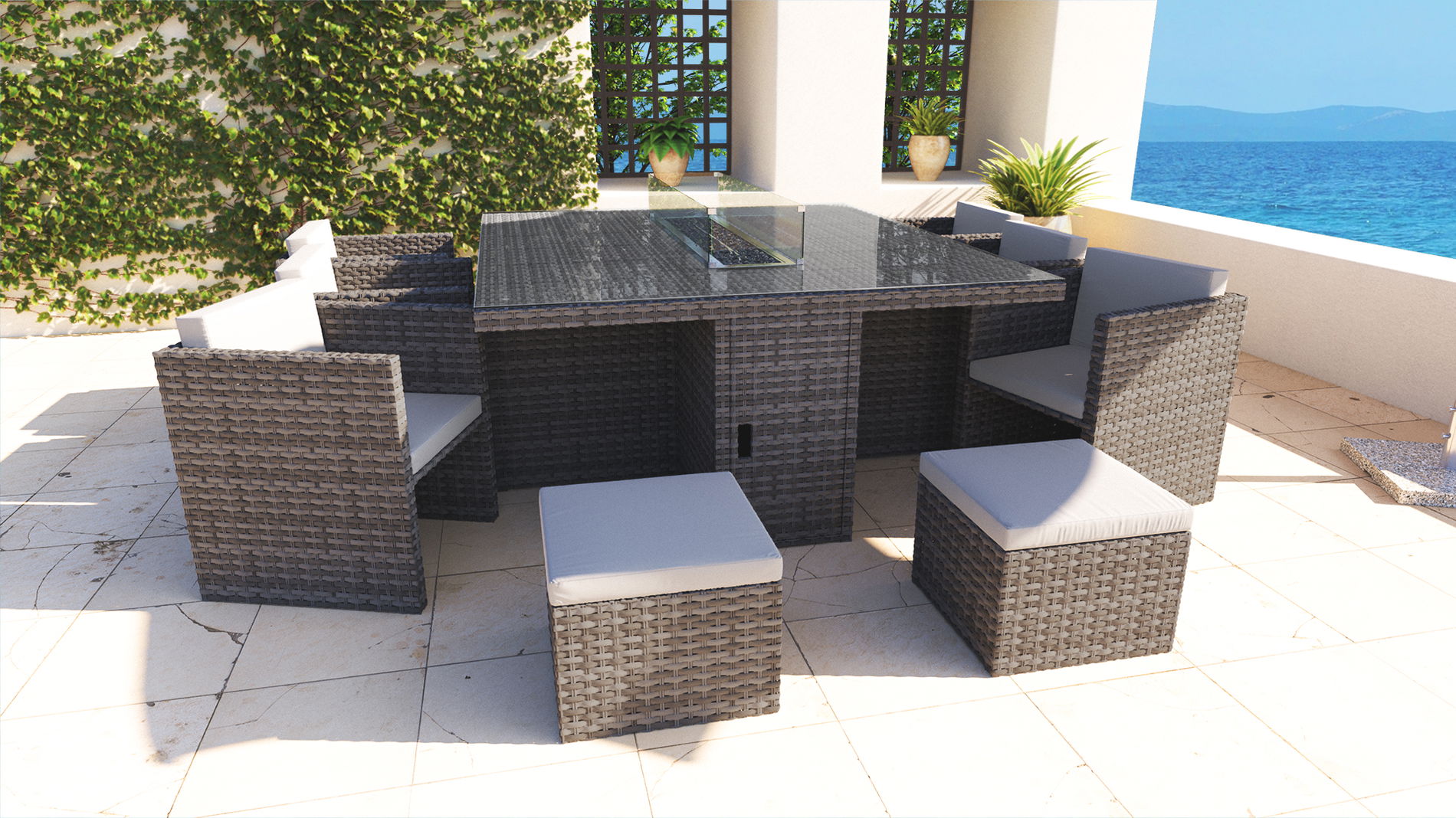 Brooklyn L mit Feuertisch