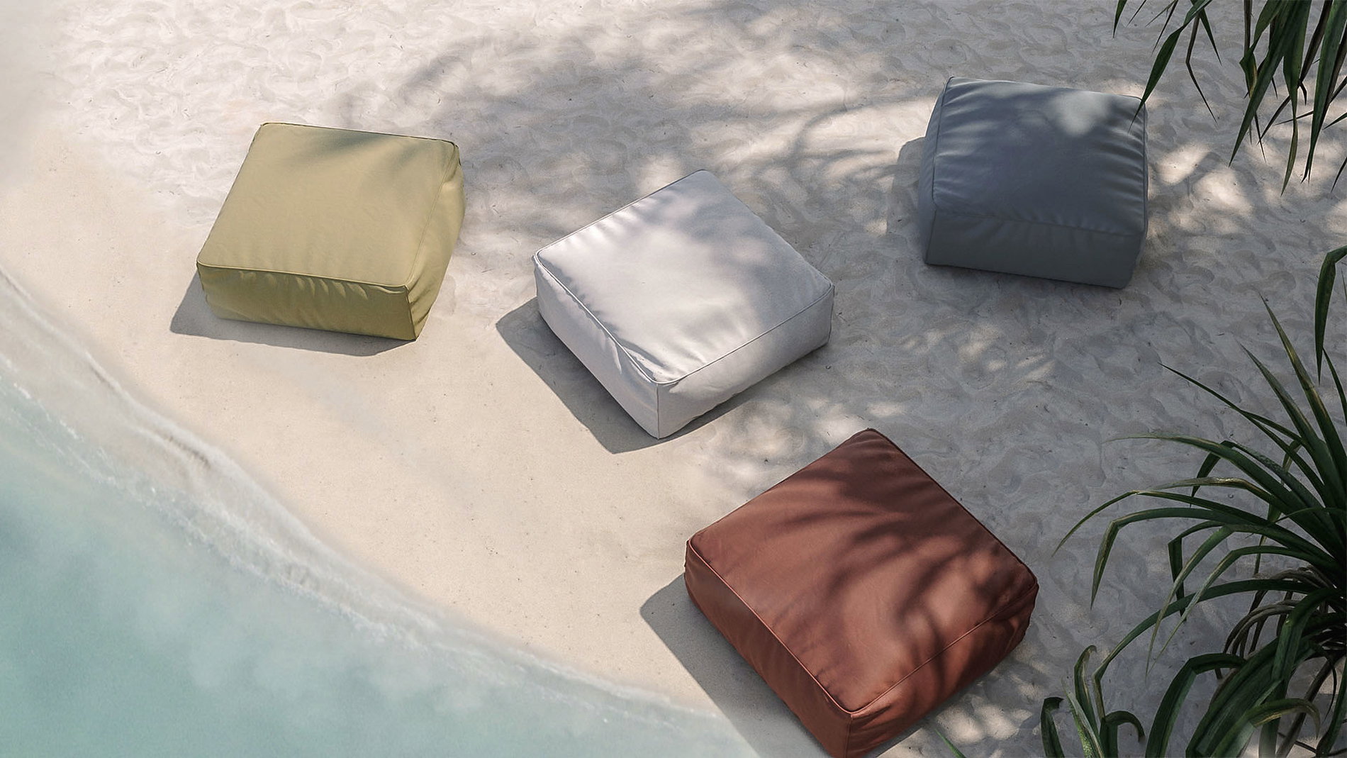 Samba Hocker für modulares Sofa