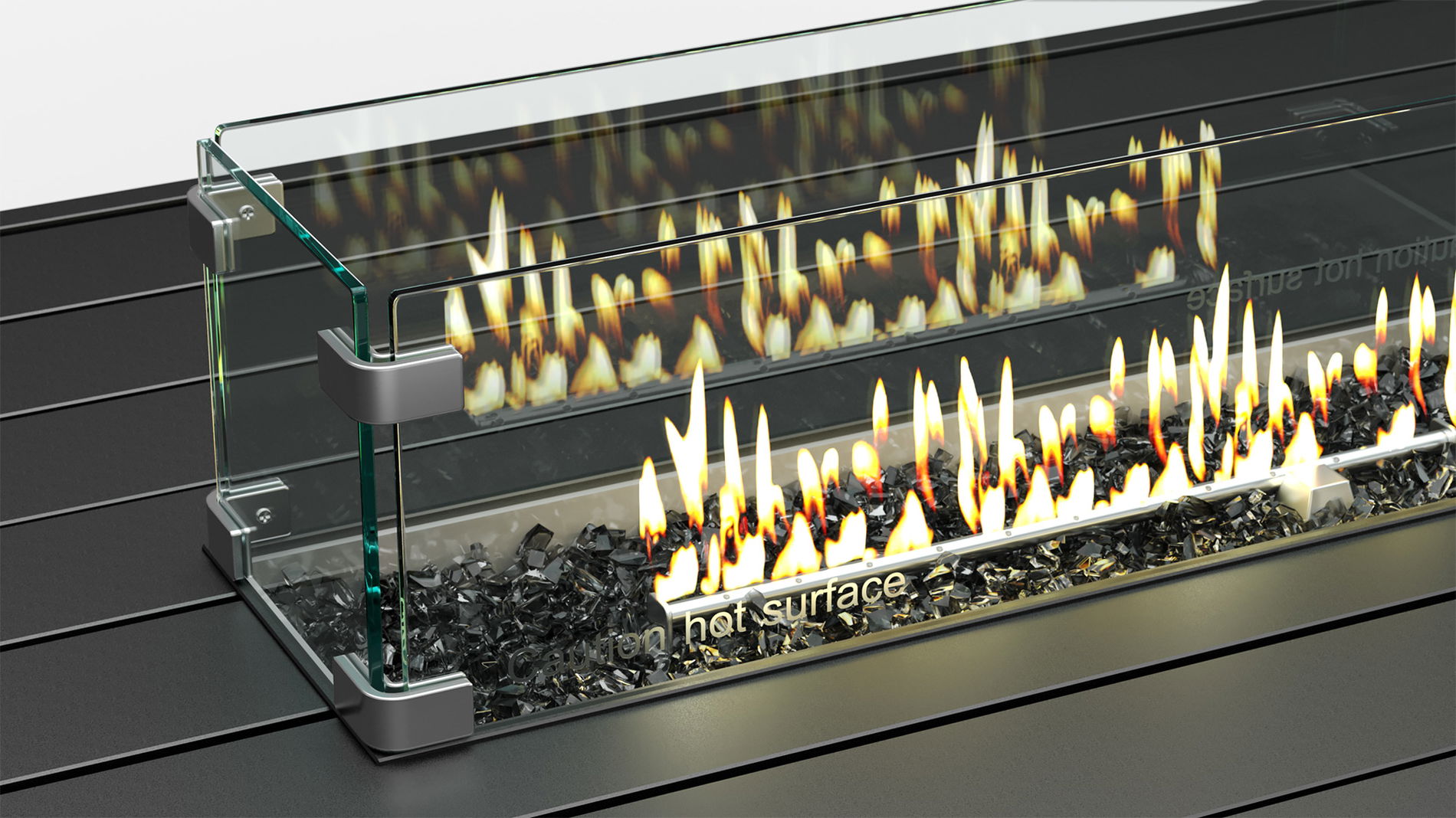 Glassteine für den Feuertisch - 1 KG
