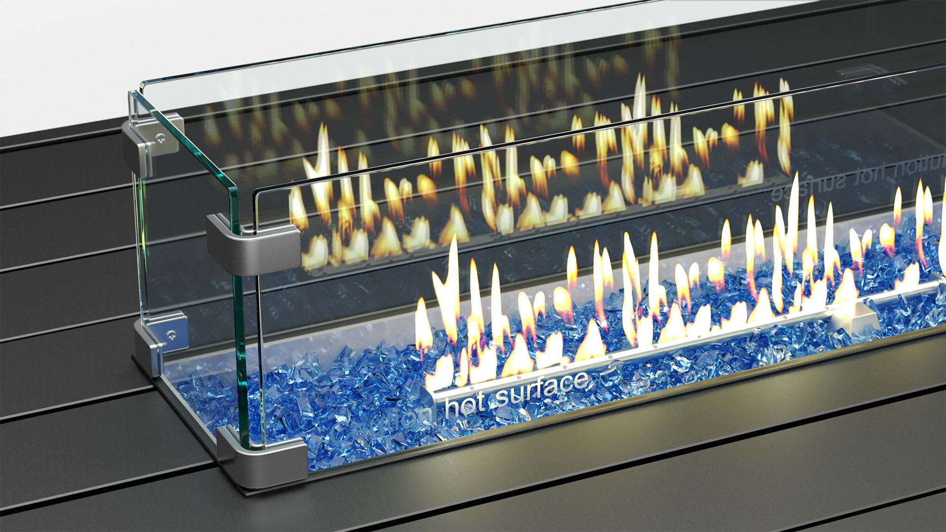 Glassteine für den Feuertisch - 1 KG