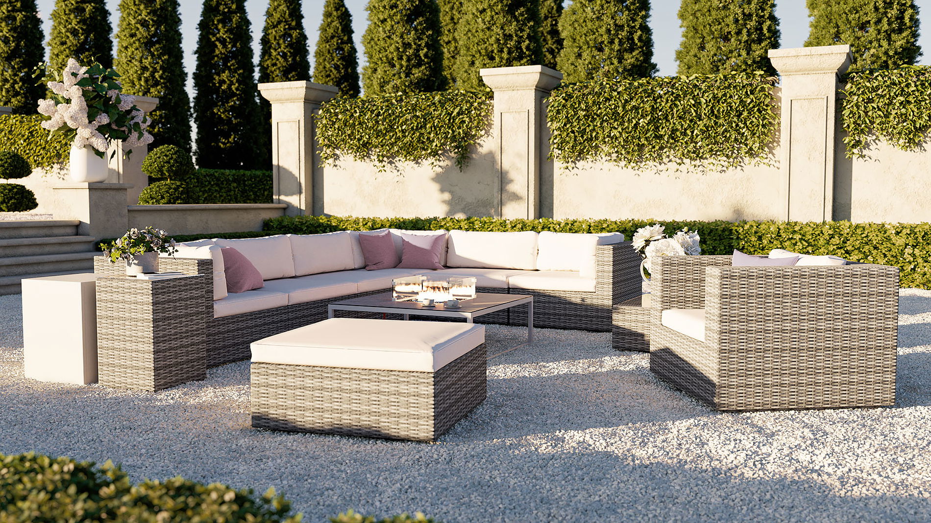 Larentia L mit Feuertisch Condor 50 mbar