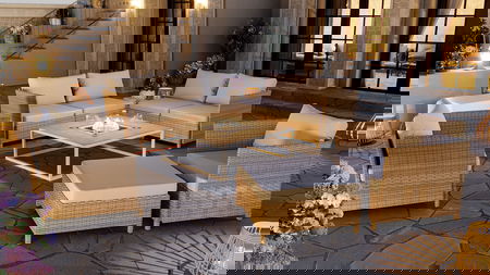 Kalahari L mit Feuertisch Condor 50 mbar