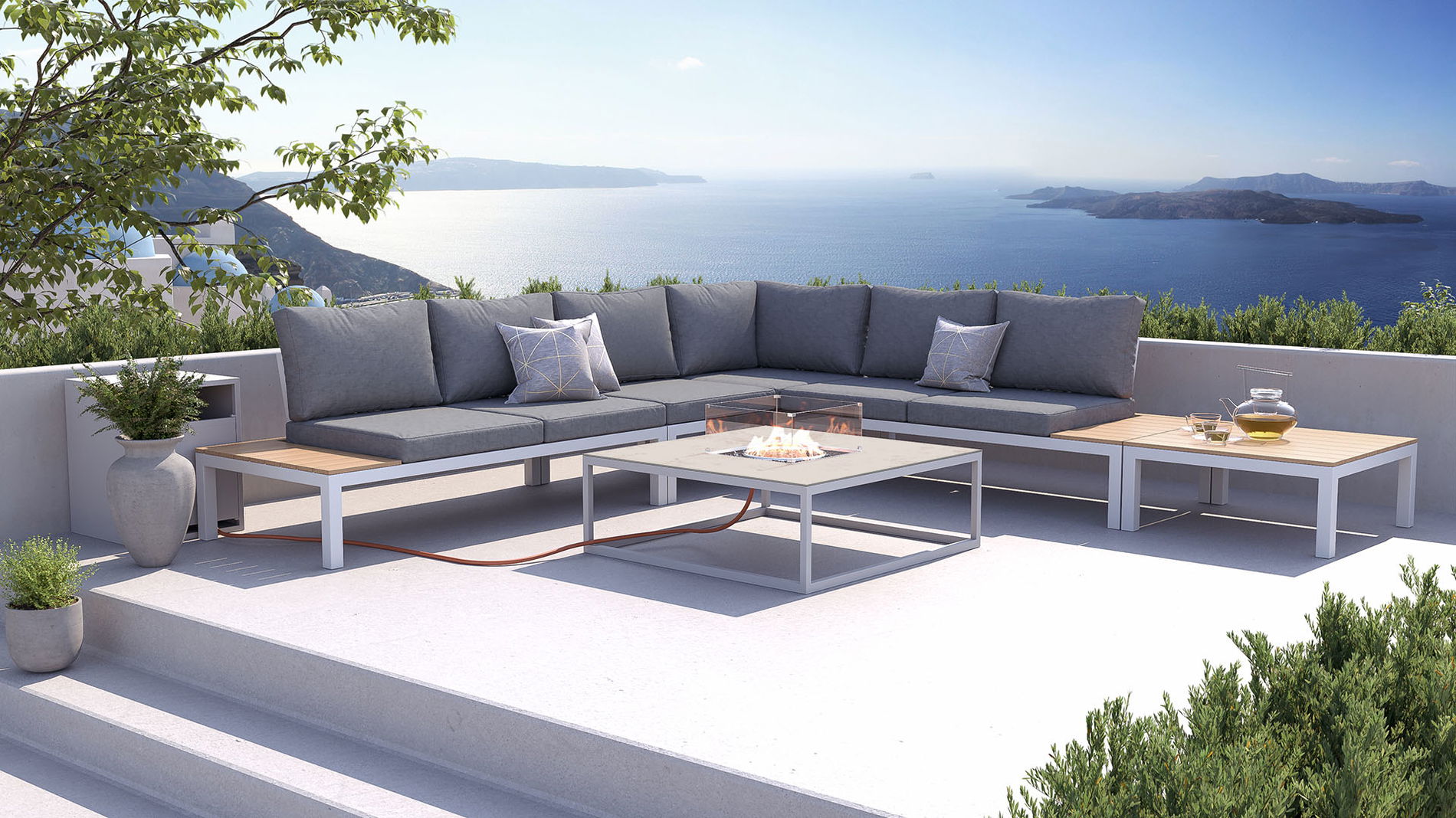 Aleana L mit Feuertisch Condor 50 mbar