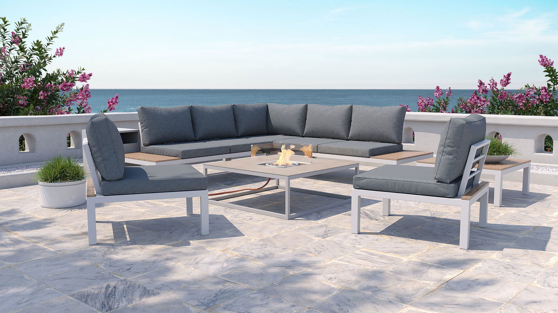 Aleana XL mit Feuertisch Condor 50 mbar