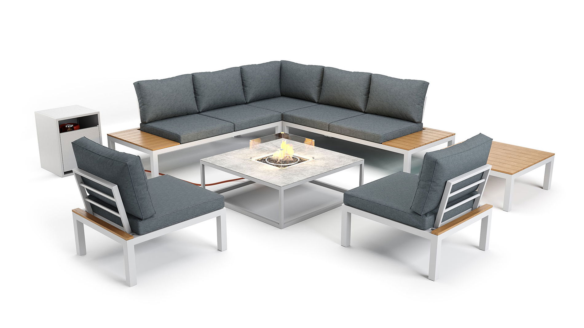 Aleana XL mit Feuertisch Condor 50 mbar