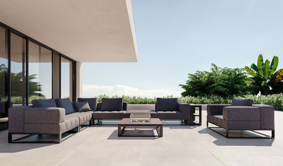 Stripe XL mit Feuertisch