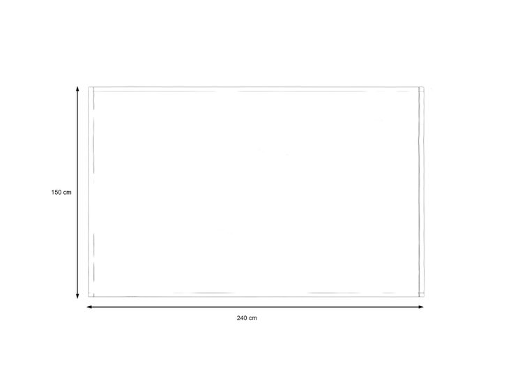 Produktabmessungen - Tischdecke 240*150 cm