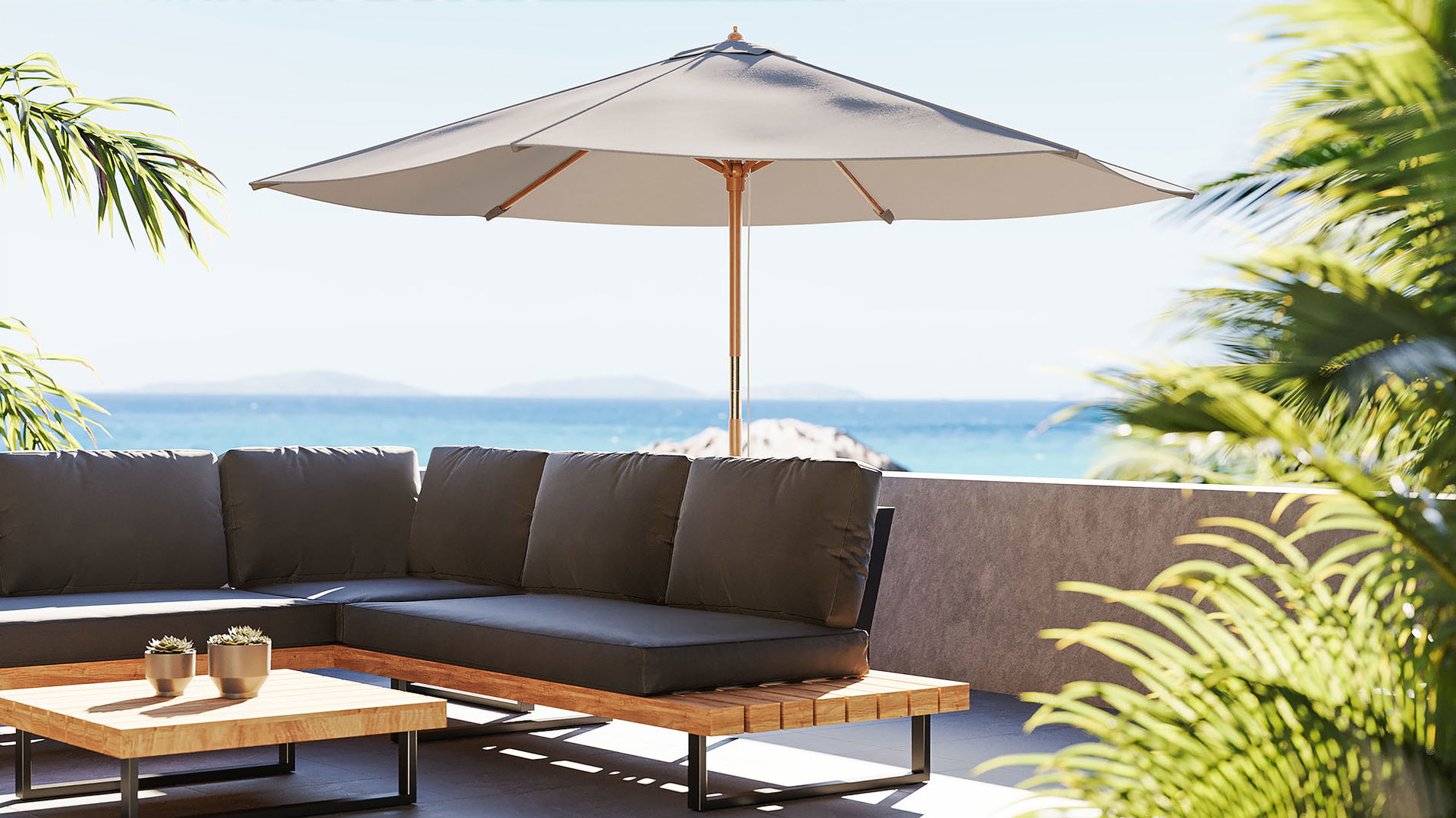 Sonnenschirm Dominica, ohne Schirmständer