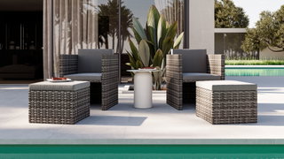 Brooklyn Stuhl + Hocker Set