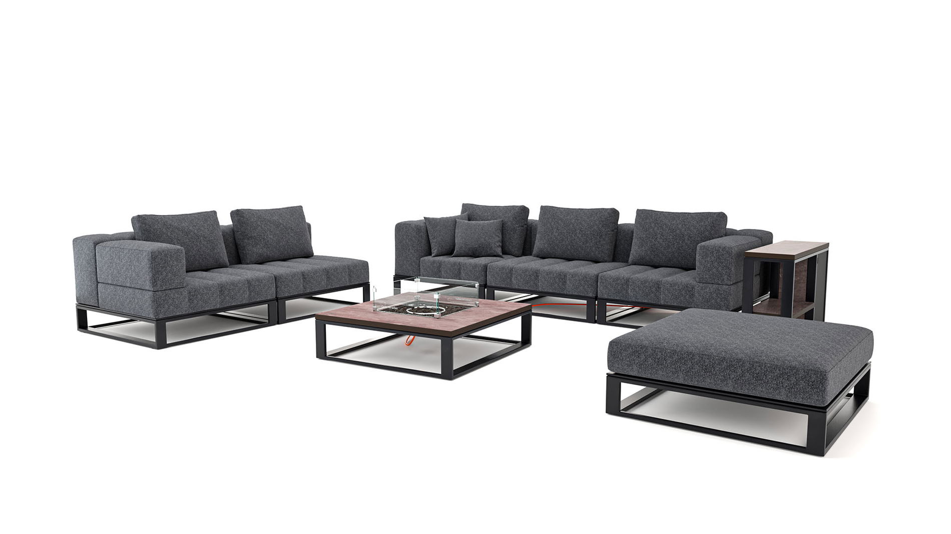 Stripe L mit Feuertisch