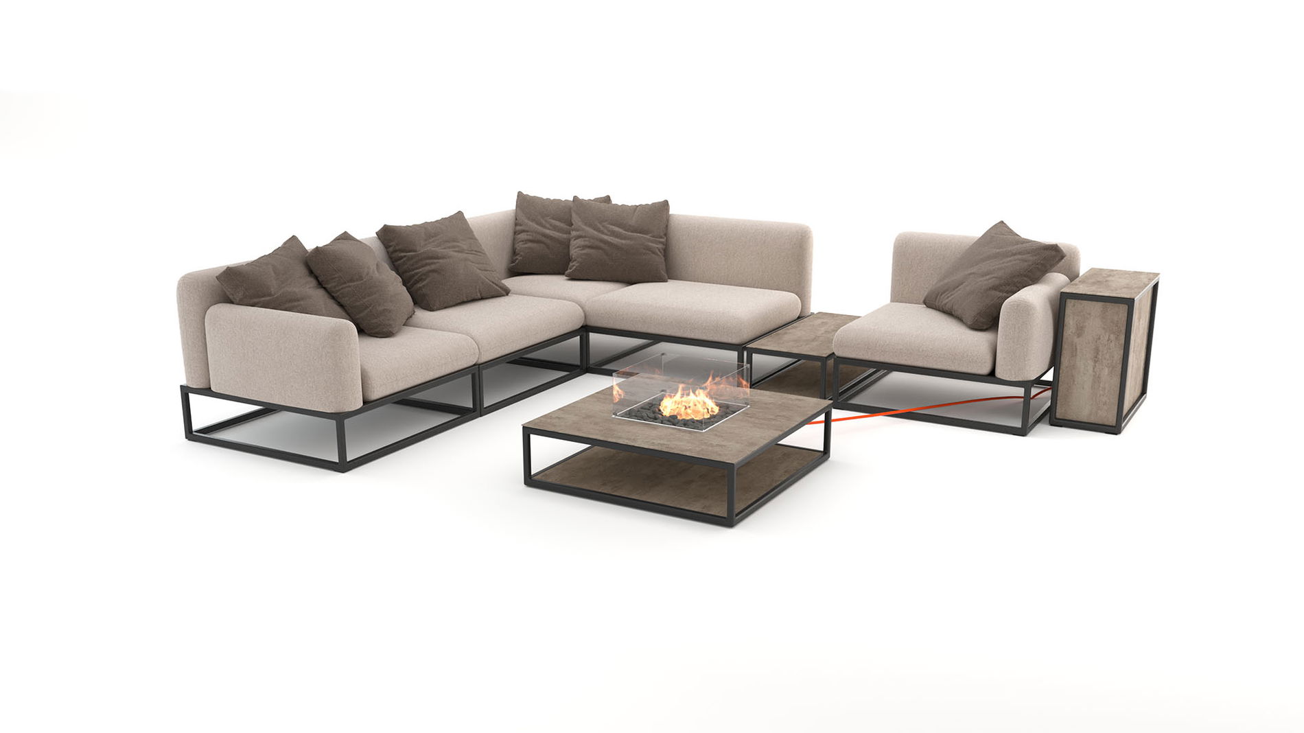 Soyo M mit Feuertisch