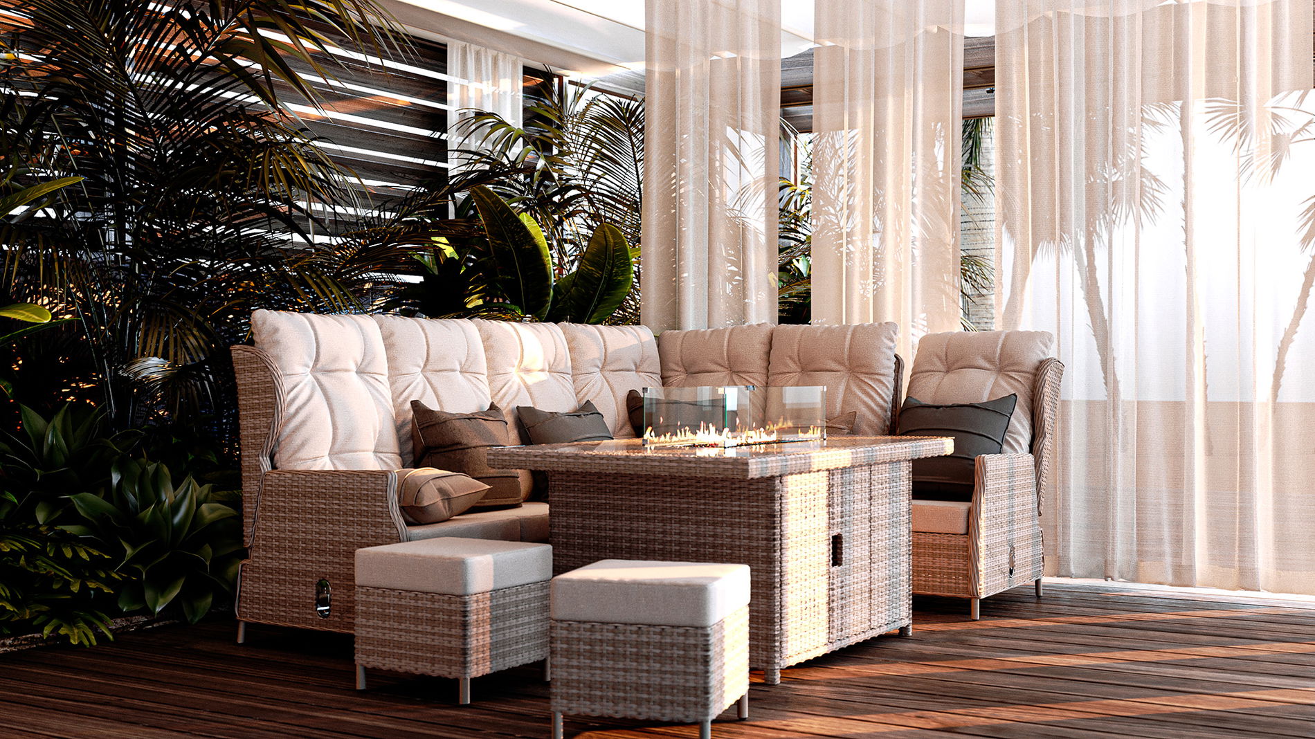 Bari L mit Feuertisch