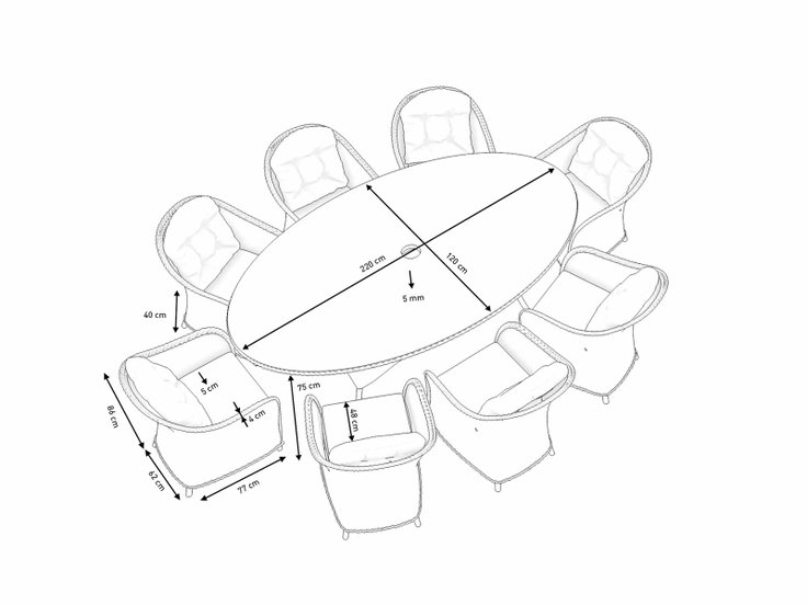 Produktabmessungen - Livia XL