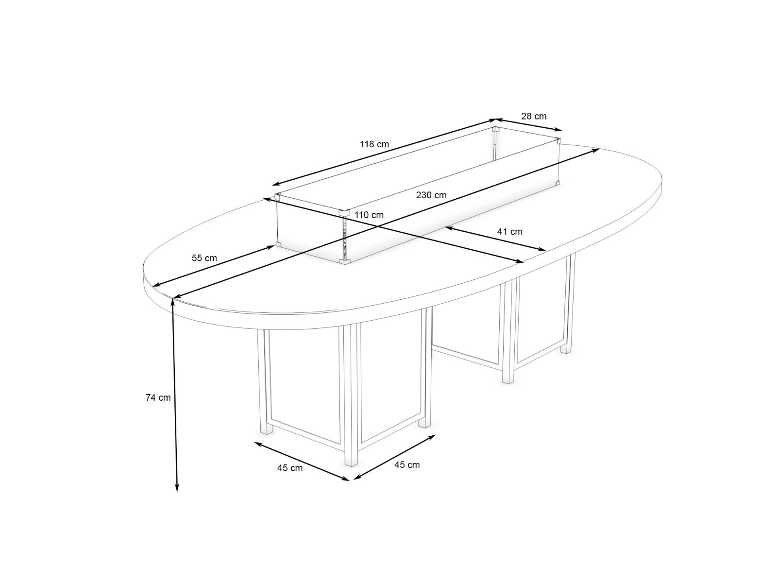 CADORA XL FEUERTISCH