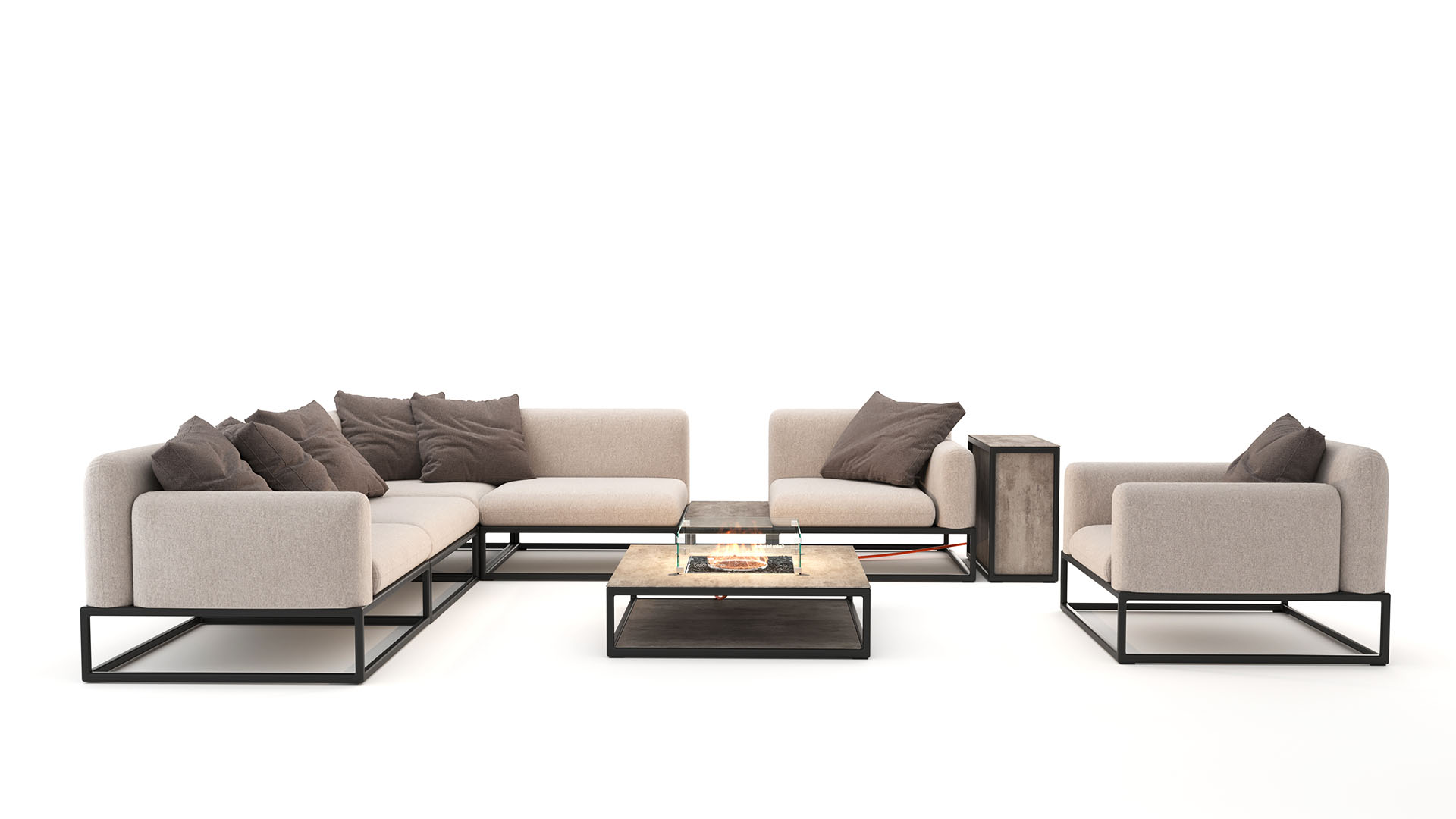 Soyo L with Firepit 30 mbar