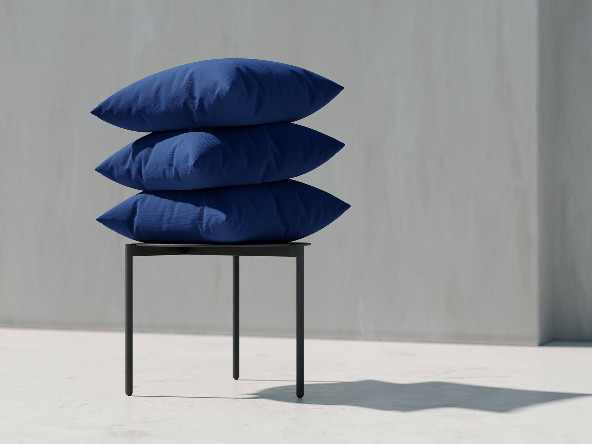 Bezugsstoff Blau Detail