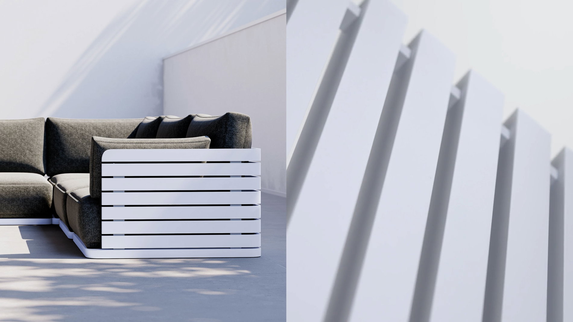 Aluminium Weiss Nahaufnahme