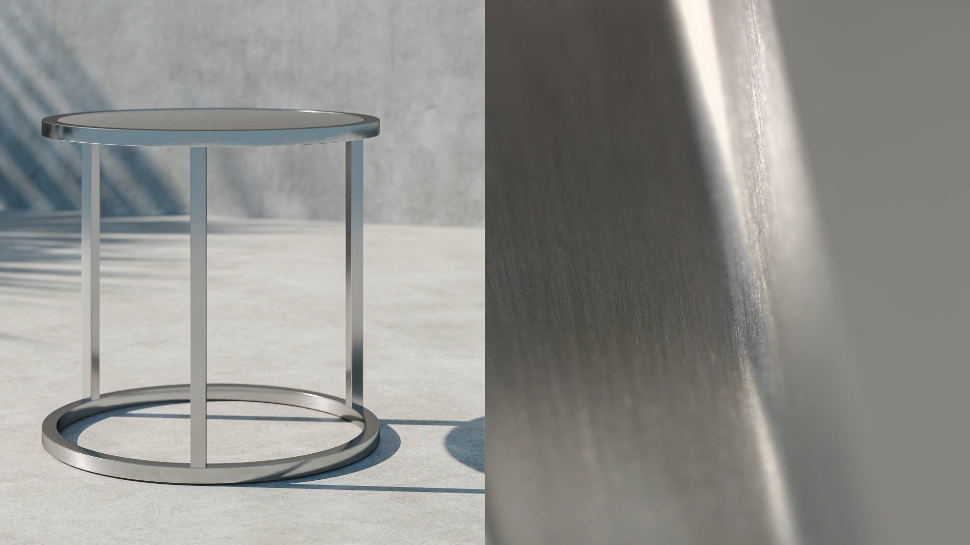 Edelstahl Nahaufnahme